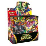 Delta Reign Booster Box featuring 36 booster packs from the Pokémon TCG expansion.