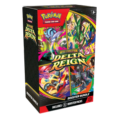 Delta Reign Elite Trainer Box with Mega Rayquaza booster pbundle with 6 booster packs