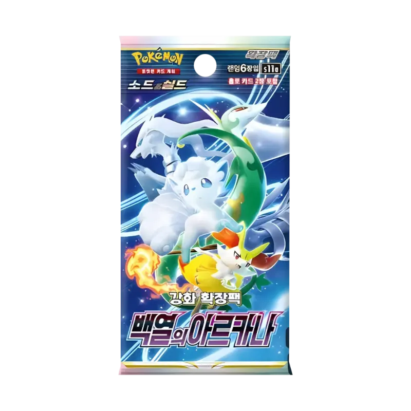 Incandescent Arcana Korean Booster Pack featuring Pokémon characters on the packaging.
