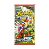 "Scarlet EX Korean Booster Box mit Pokémon-Artwork auf dem Boosterpack in leuchtenden Farben."