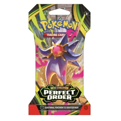 Booster sous plastique Perfect Order avec Méga-Gardien de légende dans un emballage coloré pour le JCC Pokémon.