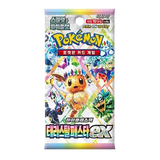 Booster Pack Coréen Pokémon Terastal Festival ex avec Evoli et des gemmes colorées, parfait pour les collectionneurs.