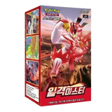 Single Strike Master Koreaanse Booster Box met Pokémon-artwork en 30 TCG-boosterpakketten.