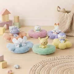 Pokémon: Poképeace Nickerchen-Figuren Blind Box (Holly Box) mit verschiedenen schlafenden Pokémon-Figuren.