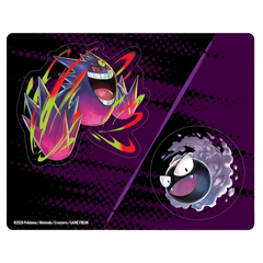 Ascended Heroes Tech Sticker Collection featuring Gengar and Gastly from Pokémon with vibrant colors and dynamic design.