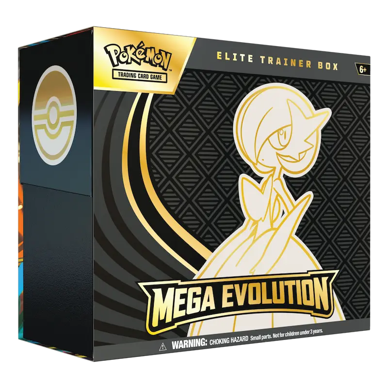 Mega Evolution ETB Gardevoir (Live-stream) featuring the Gardevoir design on the Elite Trainer Box.