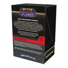 Phantasmal Flames Booster Bundle box featuring Mega Evolution themed artwork and details.