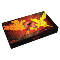 alt
Moltres ex Ultra Premium Kollektion mit Team Rockets Moltres ex, Design der Sammelkartenbox.