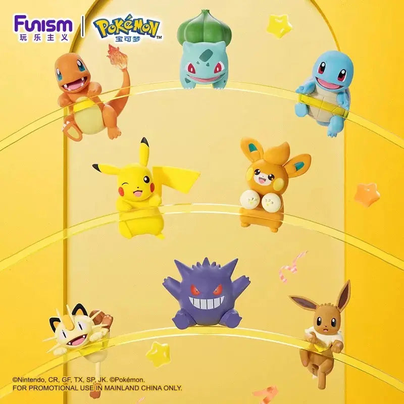 Pokémon Hanging Figures displayed include Pikachu, Gengar, Eevee, and others in a vibrant arrangement.