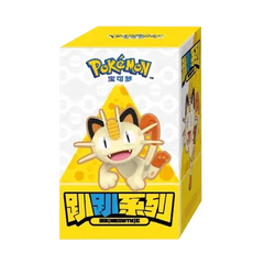 Pokémon Hanging Figures Meowth packaging featuring a colorful design and playful character display.