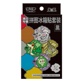 Colorful Pokémon-themed sticker box featuring various characters in different colors and shapes.