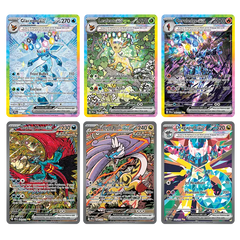 Prismatic Evolutions Binder Collection featuring Glaceon, Luxrion, Garudijage, Raiding Moon, Dragapult TCG cards.
