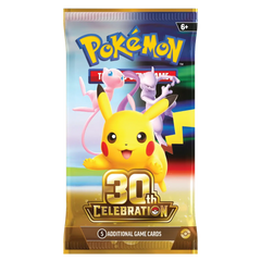 30th Anniversary Booster Pack mit Pikachu und ikonischem Pokémon-Artwork.