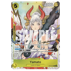 "Dash Pack 2025 met Yamato-personagekaart uit One Piece Card Game met alternatieve illustratie."