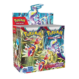 Pokémon Scarlet & Violet Booster Box featuring 36 packs of SV01 base set cards for trading card game enthusiasts.