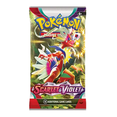 Pokémon Écarlate & Violet : Paquet de 10 cartes de jeu supplémentaires du set de base SV01, avec une illustration vibrante.