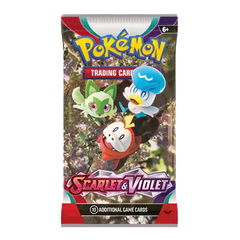 Booster Pokémon Écarlate et Violet contenant 10 cartes de jeu supplémentaires du set de base SV01.