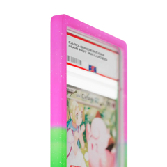 PSA Slab Guard - Serene Protector for card protection with beautiful green and pink gradient design.