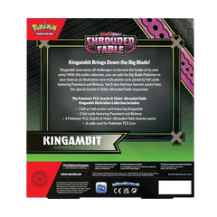 Boîte de collection Pokémon Fable voilée Roi-Kaiser, avec cartes promo et boosters, parfaite pour les collectionneurs.