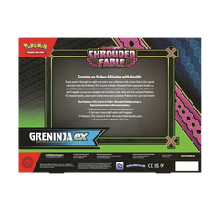 Pokémon Shrouded Fable Greninja EX Special Illustration Kollektion mit Booster-Packs und Promo-Karten.