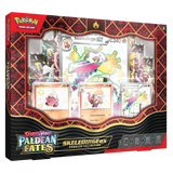 "Skeledirge EX Premium Collection met glimmende Pokémon en exclusieve kaarten van Pokémon TCG."