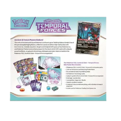 Pokémon SV05 Temporal Forces Elite Trainer Box showcasing Walking Wake, promo card, boosters, and more.