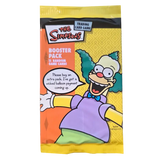 The Simpsons Booster Pack featuring Krusty the Clown from the Trading Card Game, containing 11 random game cards.