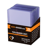 Standard Size Toploaders pack of 25 from cirdbinder.com for storing trading and gaming cards.