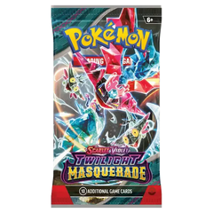 alt
Pokémon Twilight Masquerade Booster Pack SV06 mit lebendigen Grafiken und 10 zusätzlichen Spielkarten.