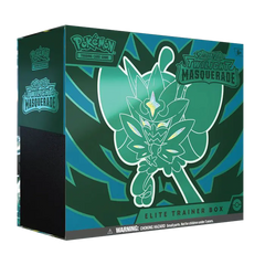 "Pokémon SV06 Twilight Masquerade Elite Trainer Box Verpackung mit lebendigem grünen Design und Logo."