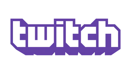 Twitch logo in purple, representing the popular streaming platform for gamers and content creators.