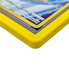 PSA Slab Bumper - Yellow showcasing the premium silicone fit on a graded card slab from cirdbinder.com.