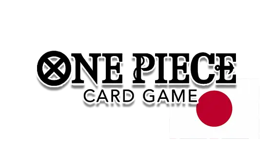 One Piece Card Game logo with the Japanese flag, representing the popular anime card game.