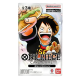 Saikyo Jump 2024 Japanese Promo Pack featuring One Piece characters Sabo, Ace and Luffy with collectible cards.