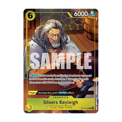 One Piece: Illustration Box Vol. 7 (Live) mit Silvers Rayleigh Charakterkarte inklusive Gameplay-Details.