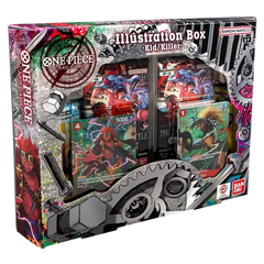 One Piece: Illustration Box Vol. 8 (Live) mit Kid und Killer Promokarten sowie Booster-Packs.