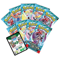 "Journey Together Elite Trainer Box met 9 boosterpakketten uit de Pokémon Scarlet & Violet SV09 set."
