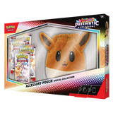 "Pokémon Prismatic Evolutions Zubehör-Tasche Kollektion mit 5 Booster-Packs und ansprechendem Taschen-Design."
