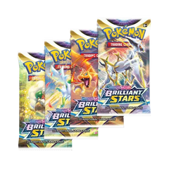 Pokemon Schwert & Schild Strahlende Sterne 4 Booster-Pack-Kunstset